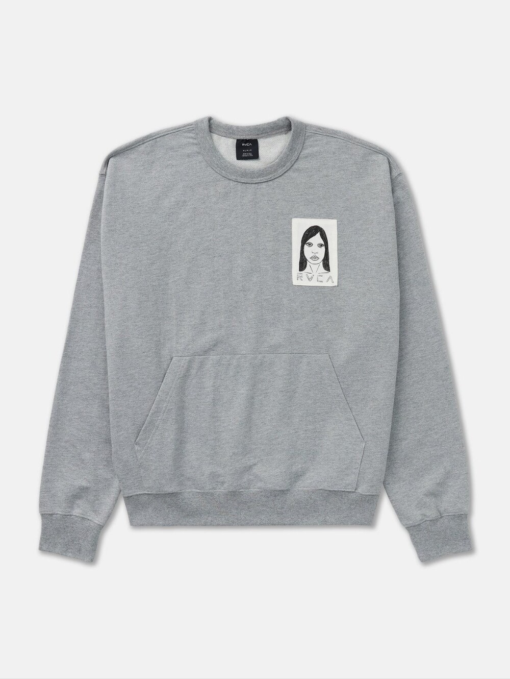 RVCA Sleepy Girl Patch Crew Sweatshirt